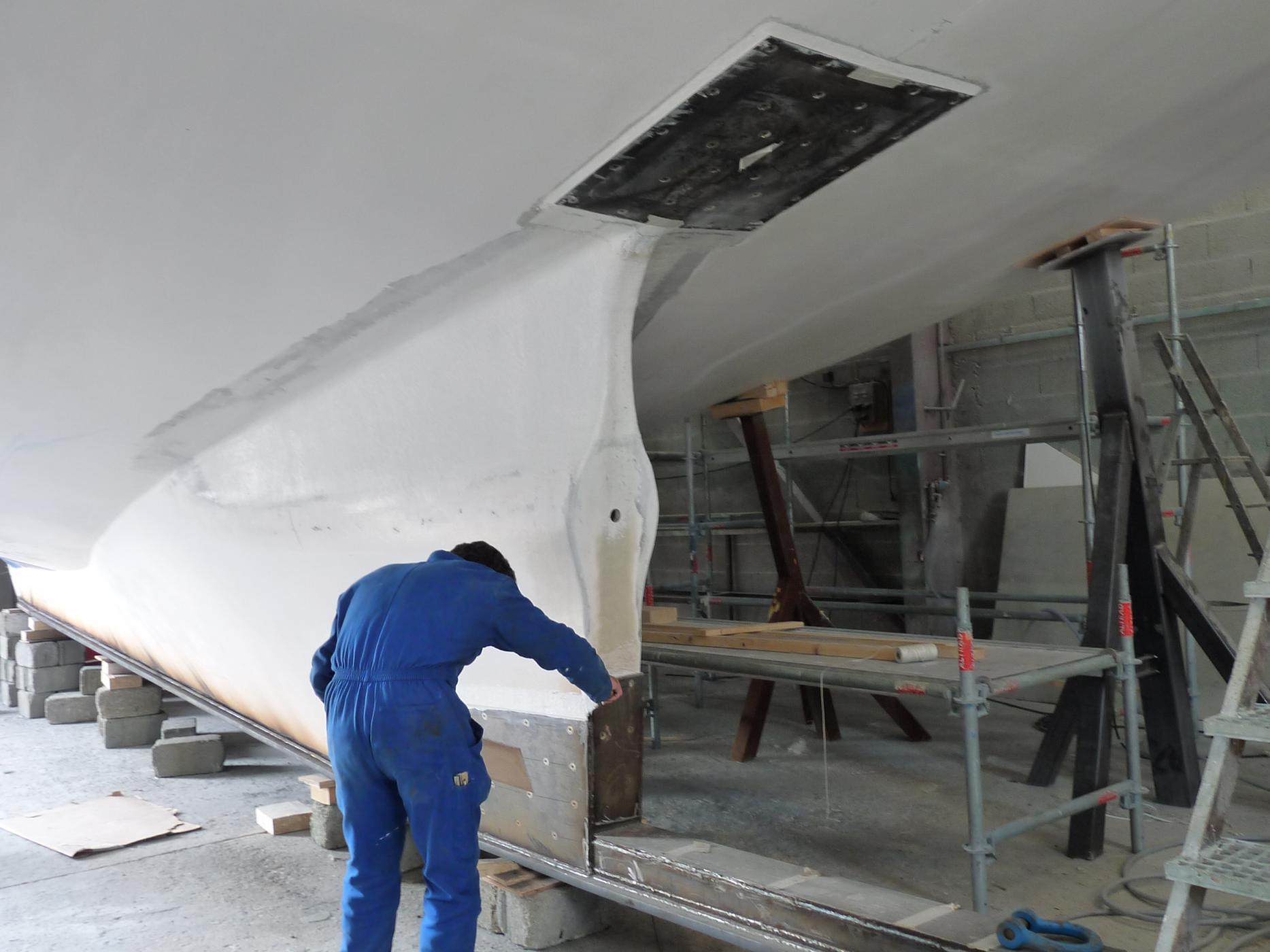 Stratification quille bateau