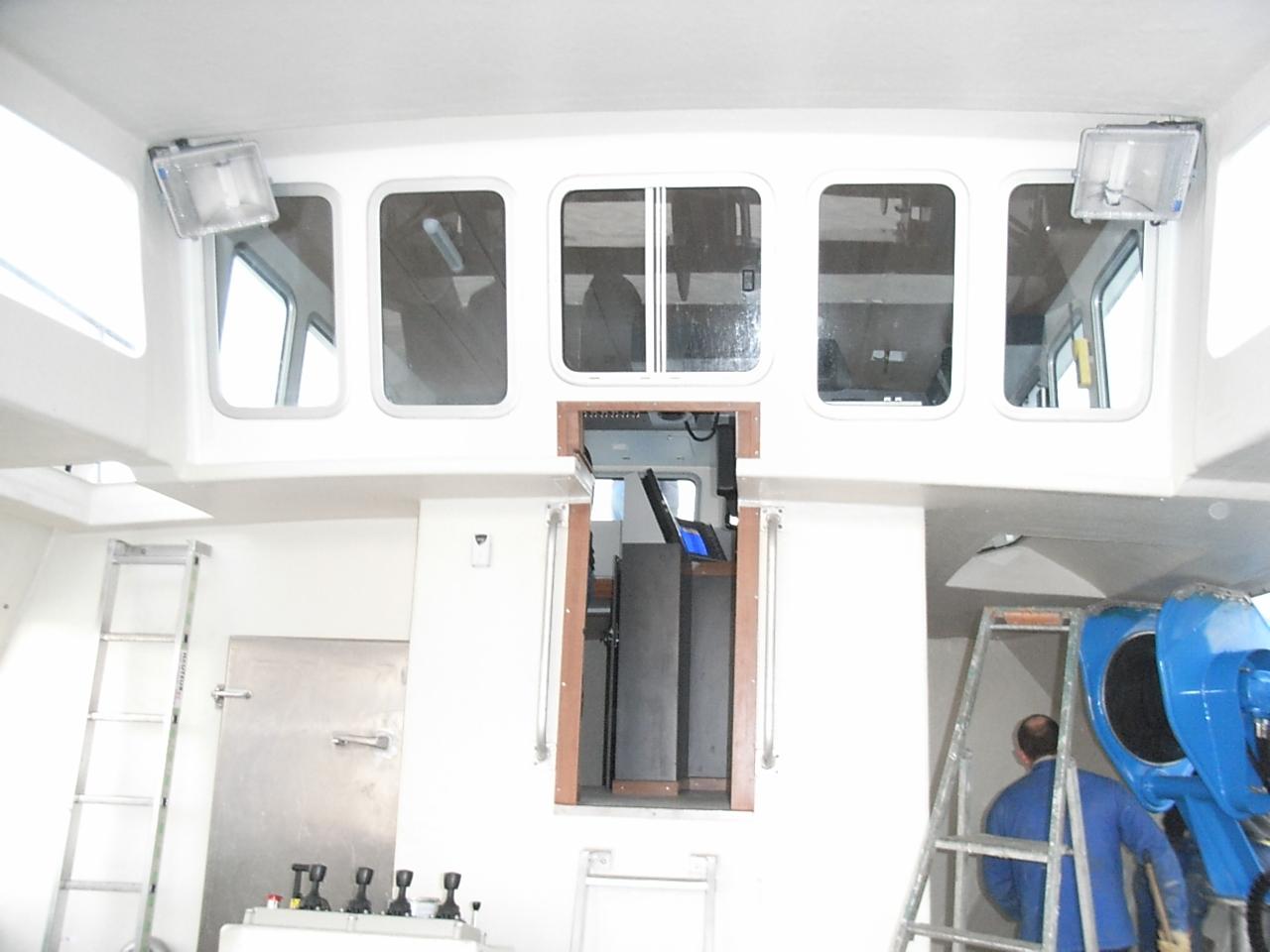 Am�nagement pont, espace de travail, apparaux de p�che